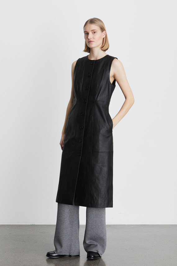 Heartmade Vista laederkjole, Sort